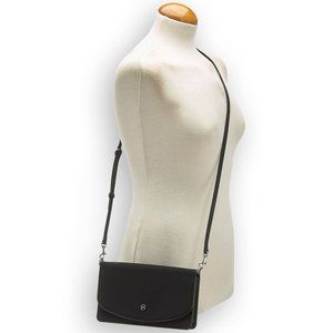 Victorinox Victoria 2.0 Black Nylon and Leather Crossbody Clutch NWT